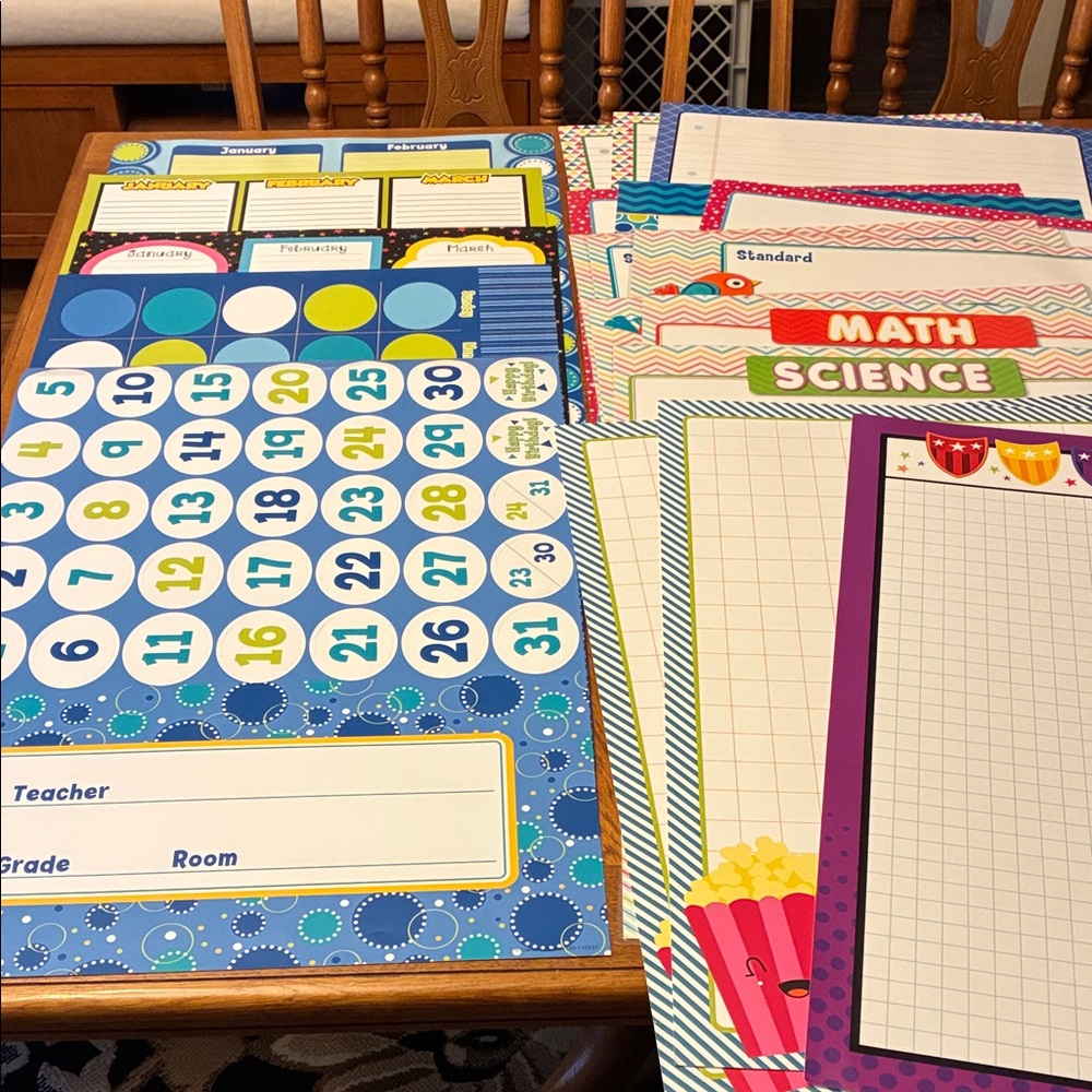 Super Power Classroom Organizers Bulletin Board Set